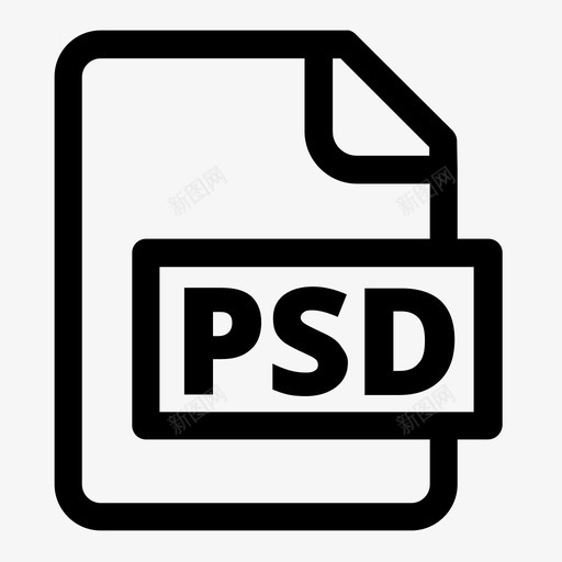 文件格式psd图标svg_新图网 https://ixintu.com 文件格式psd