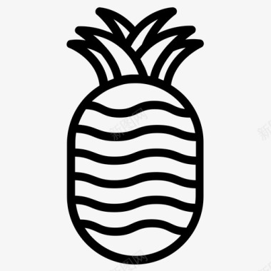 菠萝线甜味图标图标