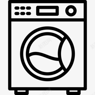 洗衣机厨房图标图标