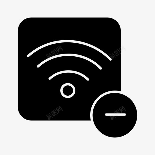 wifi断开wifi连接wifi信号图标svg_新图网 https://ixintu.com wifi信号 wifi断开 wifi连接