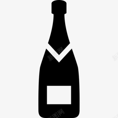 香槟庆祝饮料图标图标