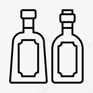 波旁威士忌饮料墨西哥图标图标
