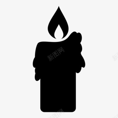 蜡烛禁欲烛光图标图标