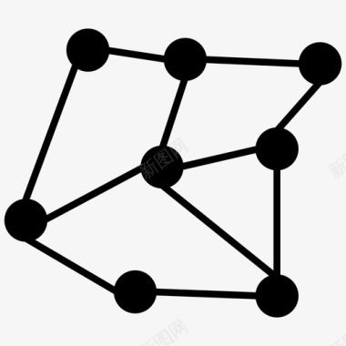 网格建模网络图标图标