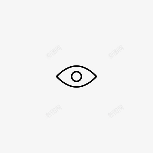 眼睛眼睛打开密码图标svg_新图网 https://ixintu.com 密码 用户界面基本图标 眼睛 眼睛打开 视图