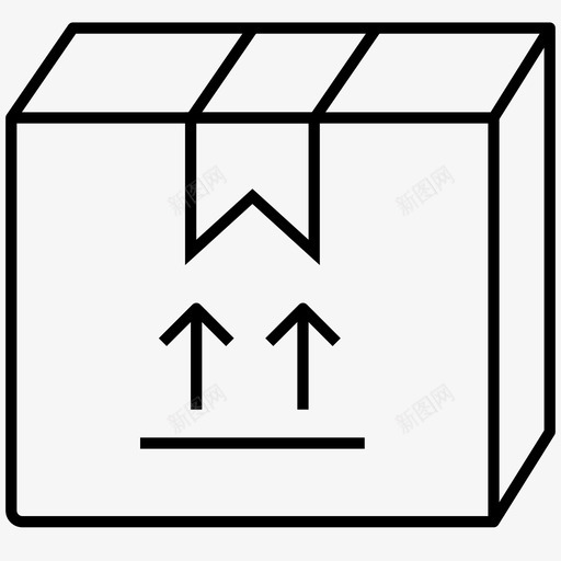 易碎包装包装箱交货图标svg_新图网 https://ixintu.com 交货 包装箱 易碎包装 电子商务物流 运输