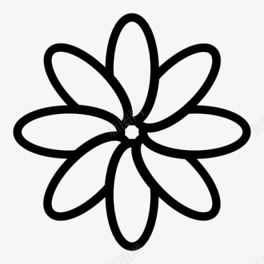 花植物性雏菊图标图标