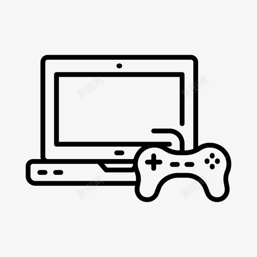 游戏控制器娱乐图标svg_新图网 https://ixintu.com 娱乐 控制器 游戏 电子游戏 笔记本电脑