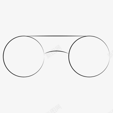眼镜手绘企业管理图标图标