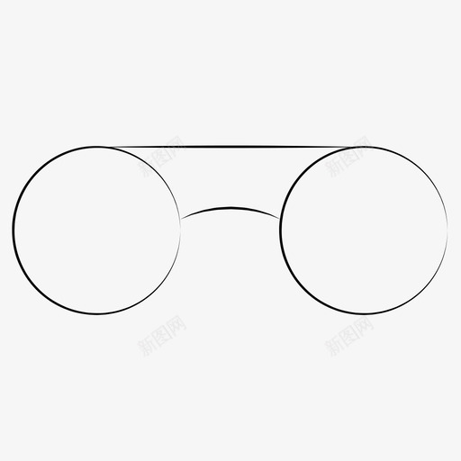 眼镜手绘企业管理图标svg_新图网 https://ixintu.com 手绘企业管理 眼镜