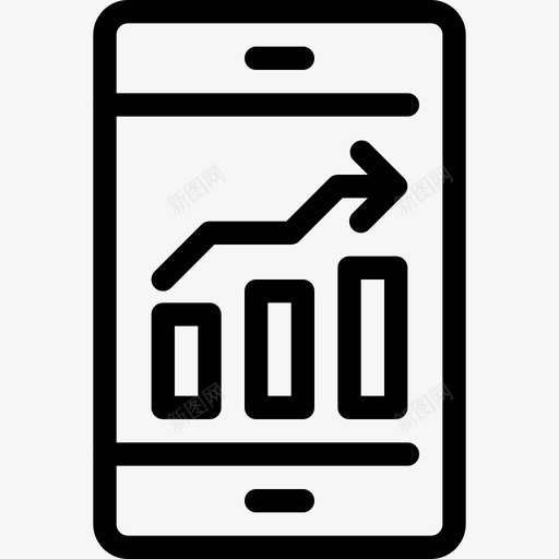 分析商务金融图标svg_新图网 https://ixintu.com 分析 商务 智能手机 移动 营销 金融