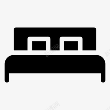 床公寓床上用品图标图标
