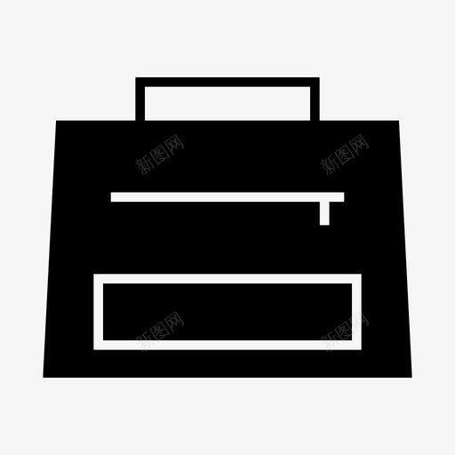 钱包包箱子图标svg_新图网 https://ixintu.com 书包 包 手提包 生活方式 箱子 钱包