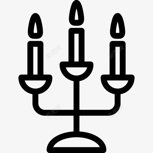 三支蜡烛烛台我们的婚礼图标svg_新图网 https://ixintu.com 三支蜡烛烛台 我们的婚礼