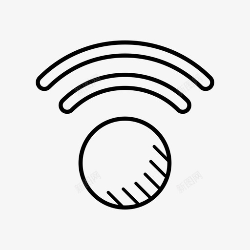 wifi免费互联网图标svg_新图网 https://ixintu.com wifi 互联网 免费 网络