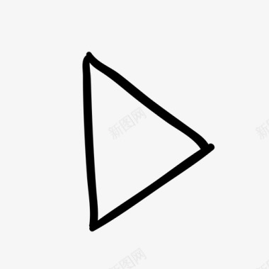 播放手绘网络图标图标