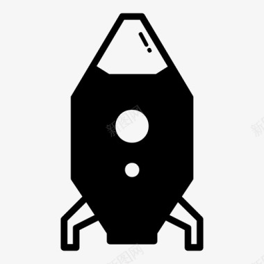 火箭航天飞机太空船图标图标