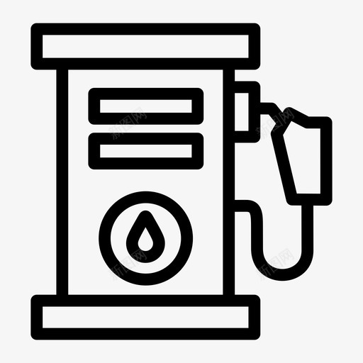 加油站燃料气泵图标svg_新图网 https://ixintu.com 加油嘴 加油站 喷嘴 城市和建筑物 气泵 燃料