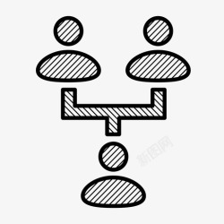 管理网络层次结构管理网络图标高清图片