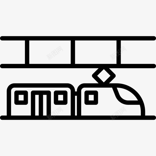 地铁列车朝右运输地铁图标svg_新图网 https://ixintu.com 地铁 地铁列车朝右 运输