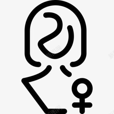 女性主义女性女性直系女性图标图标