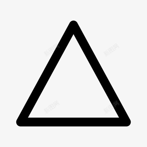 三角形酥脆图标svg_新图网 https://ixintu.com 三角形 酥脆