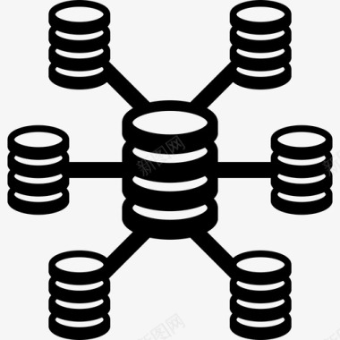 数据库互联技术数据分析图标图标