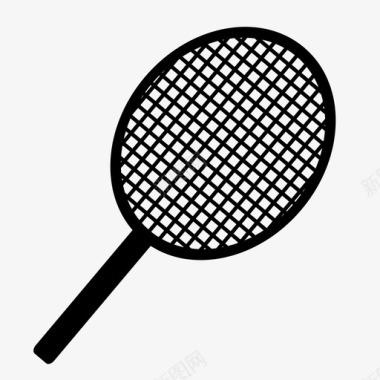 网球拍拉力赛弦乐图标图标