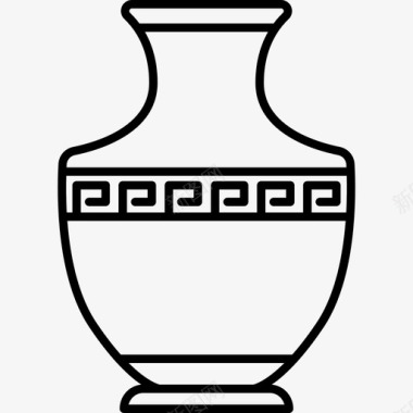 希腊花瓶艺术品展览必须继续下去图标图标