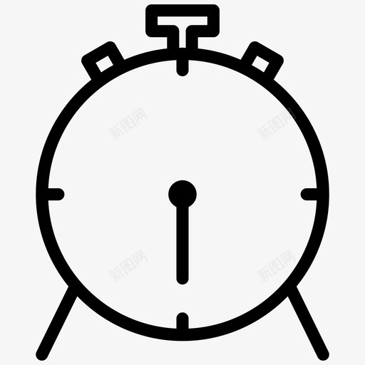 闹钟时间表停止图标svg_新图网 https://ixintu.com 停止 时间表 秒表 计时器 闹钟 集合25