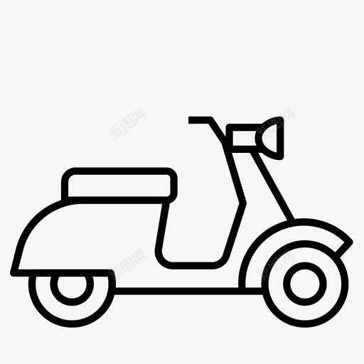 滑板车摩托车交通工具图标svg_新图网 https://ixintu.com vespa 交通工具 摩托车 滑板车 电子商务物流