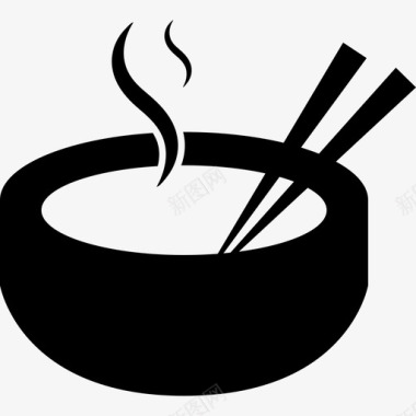 佛教饭碗食物佛教图标图标