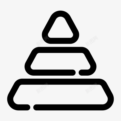 金字塔图表层次结构图标svg_新图网 https://ixintu.com 业务分析 图表 层次结构 系统 金字塔