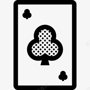 球杆的王牌扑克牌杂牌图标图标