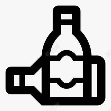 瓶子垃圾废物图标图标