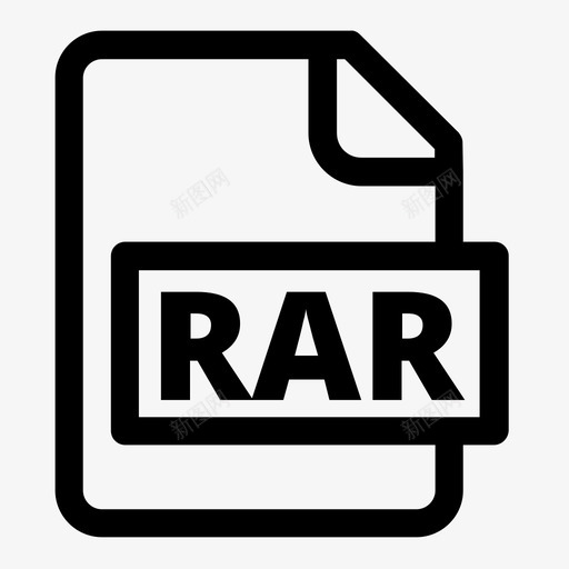 文件格式rar图标svg_新图网 https://ixintu.com 文件格式rar