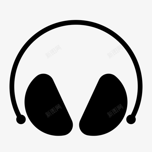 耳罩耳塞噪音图标svg_新图网 https://ixintu.com 保护器 噪音 安全设备和防护用品 耳塞 耳罩