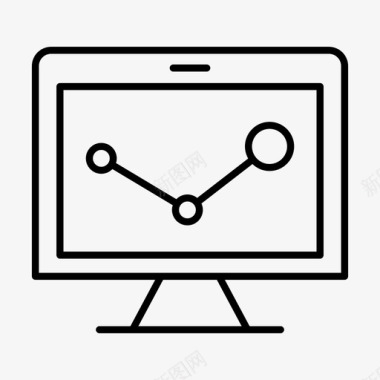 分析计算机办公室图标图标