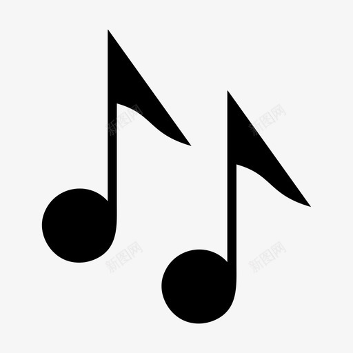 音乐和弦乐器图标svg_新图网 https://ixintu.com 乐器 和弦 歌唱 音乐 音符