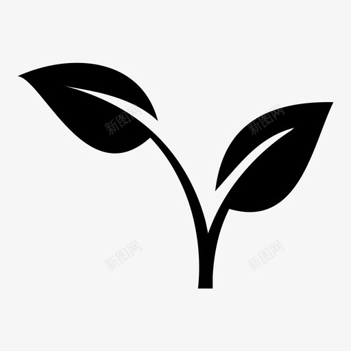 叶子植物茶叶图标svg_新图网 https://ixintu.com 叶子 植物 茶叶