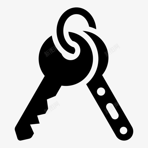钥匙主钥匙钥匙环图标svg_新图网 https://ixintu.com ui03基本型 主钥匙 安全 钥匙 钥匙环 锁