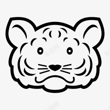 老虎动物玩具动物图标图标