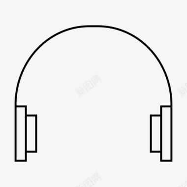 耳机听力网页图标图标