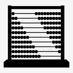 算盘架算盘计算工具计数架图标高清图片