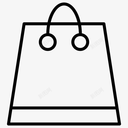 购物袋杂货店瘦图标svg_新图网 https://ixintu.com 杂货店瘦 购物袋