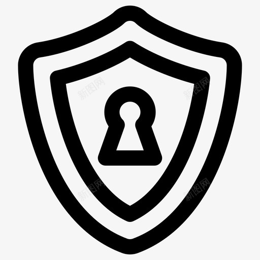 屏蔽锁防护安全图标svg_新图网 https://ixintu.com 安保 安全 屏蔽锁 防护