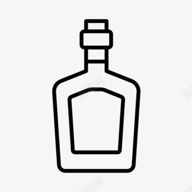 瓶子酒精饮料图标图标