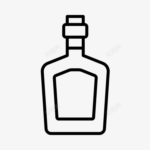 瓶子酒精饮料图标svg_新图网 https://ixintu.com 墨西哥 瓶子 酒精 饮料 龙舌兰酒