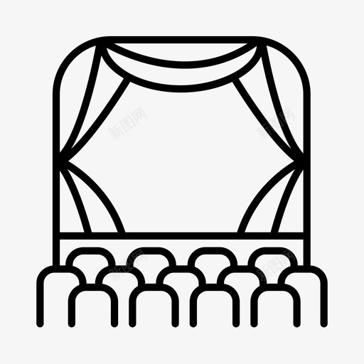 大厅教育毕业图标svg_新图网 https://ixintu.com 大厅 大学 学校 教育 毕业 毕业典礼