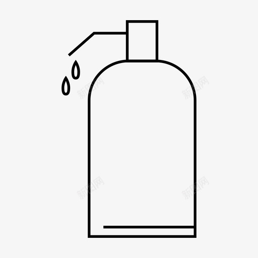 肥皂液清洁剂洗手液图标svg_新图网 https://ixintu.com 卫生间 洗手液 清洁剂 盥洗室 肥皂液
